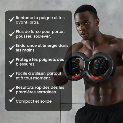 Poigne Power -  Entraîneur multifonction de force pour main et avant-bras